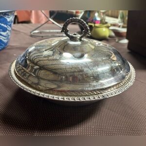 Vintage Silver Plated Serving Dish